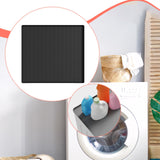 Maxbell Silicone Refrigerator Washer Mat 23.6x23.6inch Versatile Lightweight Pet Mat Black