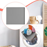 Maxbell Silicone Refrigerator Washer Mat 23.6x23.6inch Versatile Lightweight Pet Mat Grey