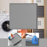 Maxbell Silicone Refrigerator Washer Mat 23.6x23.6inch Versatile Lightweight Pet Mat Grey