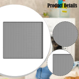 Maxbell Silicone Refrigerator Washer Mat 23.6x23.6inch Versatile Lightweight Pet Mat Grey
