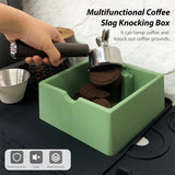 Maxbell Coffee Knock Box Easy to Clean Espresso Knock Box for Home Kitchen Cafe Shop Green