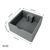 Maxbell Coffee Knock Box Easy to Clean Espresso Knock Box for Home Kitchen Cafe Shop Gray