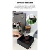 Maxbell Coffee Knock Box Easy to Clean Espresso Knock Box for Home Kitchen Cafe Shop Black