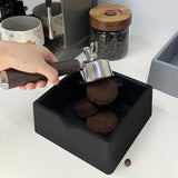 Maxbell Coffee Knock Box Easy to Clean Espresso Knock Box for Home Kitchen Cafe Shop Black