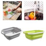 Maxbell Cutting Board BBQ Prep Tub Camping Sink for Fishing Beach Garden