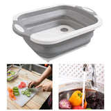 Maxbell Cutting Board BBQ Prep Tub Camping Sink for Fishing Beach Garden