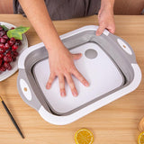 Maxbell Cutting Board BBQ Prep Tub Camping Sink for Fishing Beach Garden