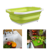 Maxbell Cutting Board BBQ Prep Tub Camping Sink for Fishing Beach Garden