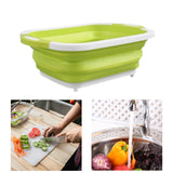Maxbell Cutting Board BBQ Prep Tub Camping Sink for Fishing Beach Garden