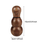 Maxbell Espresso Coffee Stirrer Tool Stainless Steel Coffee Needle for Home Bar Cafe Walnut