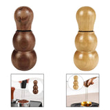 Maxbell Espresso Coffee Stirrer Tool Stainless Steel Coffee Needle for Home Bar Cafe Walnut