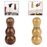 Maxbell Espresso Coffee Stirrer Tool Stainless Steel Coffee Needle for Home Bar Cafe Walnut