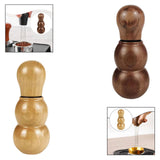 Maxbell Espresso Coffee Stirrer Tool Stainless Steel Coffee Needle for Home Bar Cafe Walnut