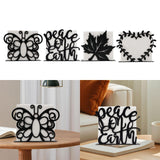 Maxbell Napkin Holder for Table Iron Upright Napkin Storage for Dining Kitchen Party Style A