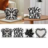 Maxbell Napkin Holder for Table Iron Upright Napkin Storage for Dining Kitchen Party Style A