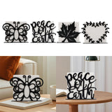 Maxbell Napkin Holder for Table Iron Upright Napkin Storage for Dining Kitchen Party Style A