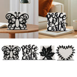 Maxbell Napkin Holder for Table Iron Upright Napkin Storage for Dining Kitchen Party Style A