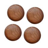 Maxbell 4Pcs Wood Wall Hooks Rustic Coat Hooks Wall Mount for Hanging Purse Backpack
