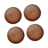 Maxbell 4Pcs Wood Wall Hooks Rustic Coat Hooks Wall Mount for Hanging Purse Backpack