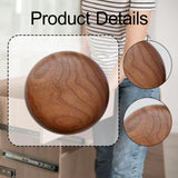 Maxbell 4Pcs Wood Wall Hooks Rustic Coat Hooks Wall Mount for Hanging Purse Backpack