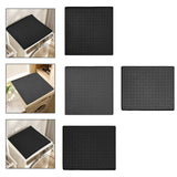 Maxbell Washer Dryer Top Protective Mat Accessory Silicone Washing Machine Top Cover 60cmx60cm Black