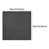 Maxbell Washer Dryer Top Protective Mat Accessory Silicone Washing Machine Top Cover 60cmx60cm Gray