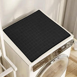 Maxbell Washer Dryer Top Protective Mat Accessory Silicone Washing Machine Top Cover 60cmx50cm Black