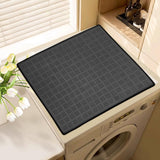 Maxbell Washer Dryer Top Protective Mat Accessory Silicone Washing Machine Top Cover 60cmx50cm Gray