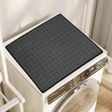 Maxbell Washer Dryer Top Protective Mat Accessory Silicone Washing Machine Top Cover 60cmx50cm Gray