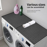 Maxbell Washer Dryer Top Protective Mat Accessory Silicone Washing Machine Top Cover 60cmx50cm Gray