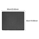 Maxbell Washer Dryer Top Protective Mat Accessory Silicone Washing Machine Top Cover 60cmx50cm Gray