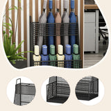Maxbell Metal Mesh Umbrella Stand Holder 40x25x55cm Black for Home Entry Storage Bin