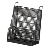 Maxbell Metal Mesh Umbrella Stand Holder 40x25x55cm Black for Home Entry Storage Bin
