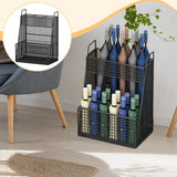 Maxbell Metal Mesh Umbrella Stand Holder 40x25x55cm Black for Home Entry Storage Bin