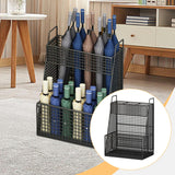 Maxbell Metal Mesh Umbrella Stand Holder 40x25x55cm Black for Home Entry Storage Bin