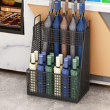 Maxbell Metal Mesh Umbrella Stand Holder 40x25x55cm Black for Home Entry Storage Bin