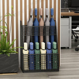 Maxbell Metal Mesh Umbrella Stand Holder 40x25x55cm Black for Home Entry Storage Bin