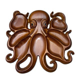 Maxbell Wooden Octopus Charcuterie Platter Appetizers Tray for Fries Cookies Candies 27cmx26cmx3.3cm