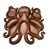 Maxbell Wooden Octopus Charcuterie Platter Appetizers Tray for Fries Cookies Candies 27cmx26cmx3.3cm