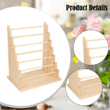 Maxbell Wooden Ribbon Organizer Bracelet Holder for Bow Making Supplies Flower Store