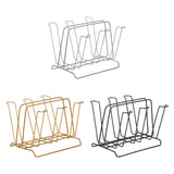 Maxbell Metal Cup Drying Rack Hold 6 Sturdy Coffee Mug Holder for Home Tea Cups Mugs argent