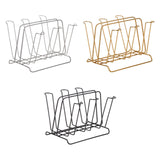 Maxbell Metal Cup Drying Rack Hold 6 Sturdy Coffee Mug Holder for Home Tea Cups Mugs argent