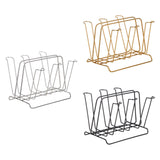 Maxbell Metal Cup Drying Rack Hold 6 Sturdy Coffee Mug Holder for Home Tea Cups Mugs argent