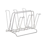 Maxbell Metal Cup Drying Rack Hold 6 Sturdy Coffee Mug Holder for Home Tea Cups Mugs argent