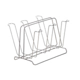 Maxbell Metal Cup Drying Rack Hold 6 Sturdy Coffee Mug Holder for Home Tea Cups Mugs argent