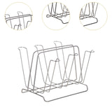 Maxbell Metal Cup Drying Rack Hold 6 Sturdy Coffee Mug Holder for Home Tea Cups Mugs argent