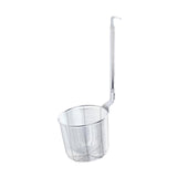 Maxbell Pasta Noodle Strainer Portable Frying Food Basket for Pasta Barbecue Kitchen argent