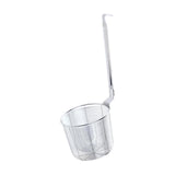 Maxbell Pasta Noodle Strainer Portable Frying Food Basket for Pasta Barbecue Kitchen argent