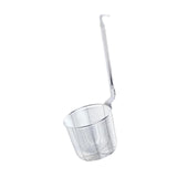 Maxbell Pasta Noodle Strainer Portable Frying Food Basket for Pasta Barbecue Kitchen argent