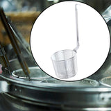 Maxbell Pasta Noodle Strainer Portable Frying Food Basket for Pasta Barbecue Kitchen argent
